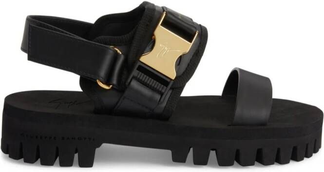 Giuseppe Zanotti Mederic 50mm leather sandals Black