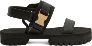 Giuseppe Zanotti Mederic touch-strap sandals Black