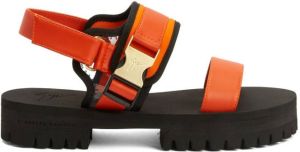 Giuseppe Zanotti Mederic touch-strap sandals Orange