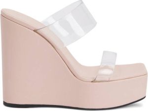 Giuseppe Zanotti Meissa Plexi wedge sandals Pink