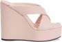 Giuseppe Zanotti Melissa 130mm crossover-strap mules Pink - Thumbnail 1