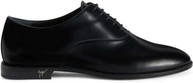 Giuseppe Zanotti Melithon leather lace-up shoes Black