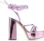 Giuseppe Zanotti metallic 125mm platform sandals Pink - Thumbnail 1