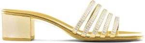 Giuseppe Zanotti Michela 40mm block-heel sandals Gold