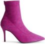 Giuseppe Zanotti Mirea 90mm suede ankle boots Purple - Thumbnail 1