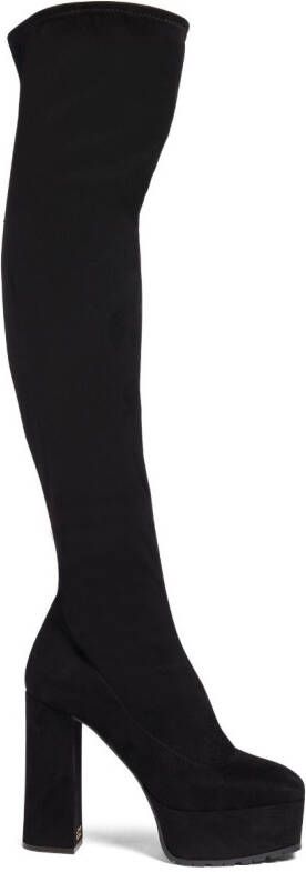 Giuseppe Zanotti Morgana 120mm suede boots Black