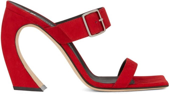 Giuseppe Zanotti Musa suede sandals Red