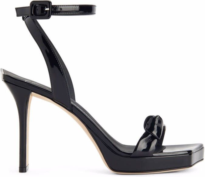 Giuseppe Zanotti Nefertite knot 100mm sandals Black