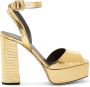 Giuseppe Zanotti New Betty leather sandals Gold - Thumbnail 1