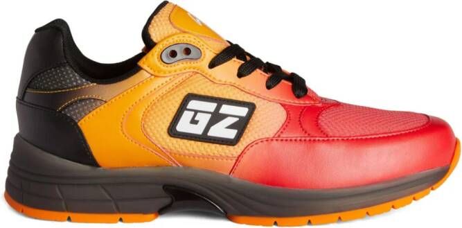 Giuseppe Zanotti New GZ Runner panelled sneakers Orange