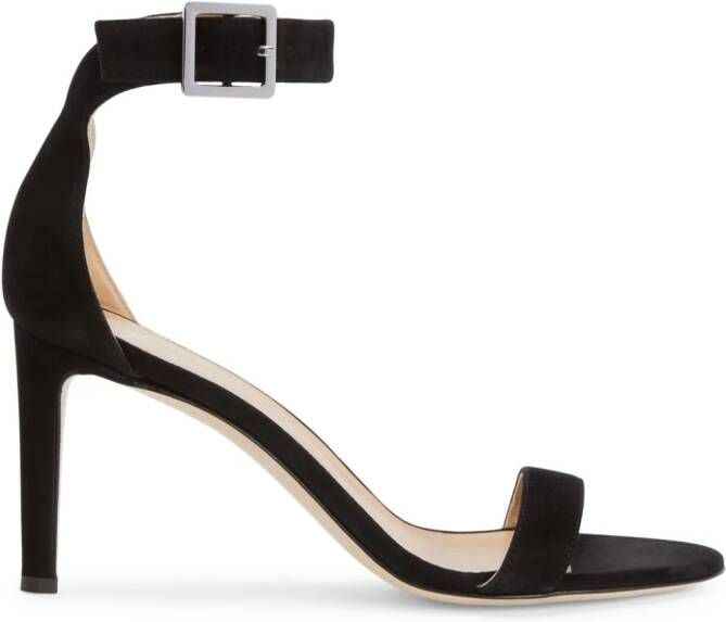 Giuseppe Zanotti Neyla 85mm suede sandals Black