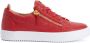 Giuseppe Zanotti Nicki crocodile-effect leather sneakers Red - Thumbnail 1