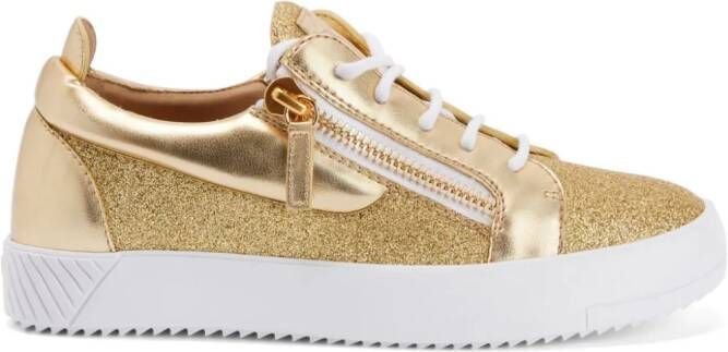 Giuseppe Zanotti Nicki glitter sneakers Gold