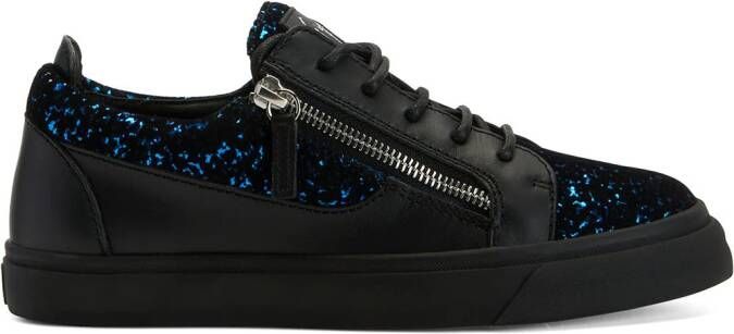 Giuseppe Zanotti Nicki leather low-top sneakers Black