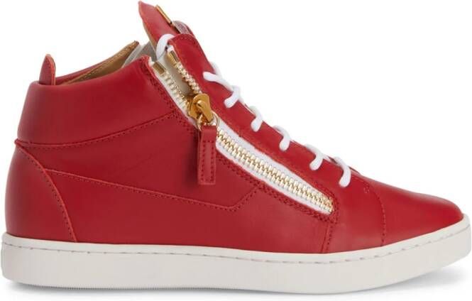 Giuseppe Zanotti Nicki leather sneakers Red
