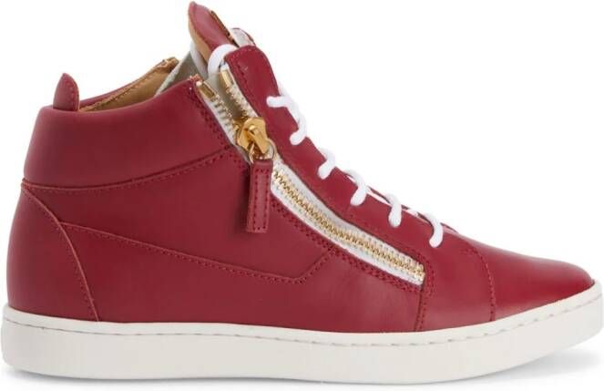 Giuseppe Zanotti Nicki leather sneakers Red