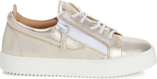 Giuseppe Zanotti Nicki low-top leather sneakers Gold