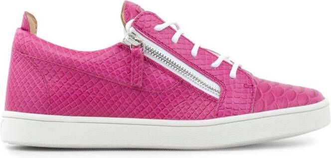 Giuseppe Zanotti Nicki low-top leather sneakers Pink