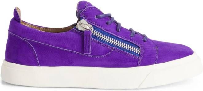 Giuseppe Zanotti Nicki low-top suede sneakers Purple