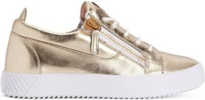 Giuseppe Zanotti Nicki metallic-finish sneakers Gold