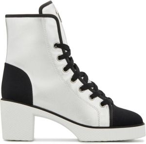 Giuseppe Zanotti Nidir chunky-heel ankle boots Silver