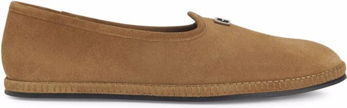 Giuseppe Zanotti Otium suede loafers Neutrals