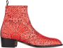 Giuseppe Zanotti paisley print ankle boots Red - Thumbnail 1