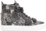 Giuseppe Zanotti paisley-print high-top sneakers Black - Thumbnail 1