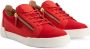 Giuseppe Zanotti panelled low top sneakers Red - Thumbnail 1