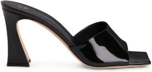 Giuseppe Zanotti patent leather sandals Black