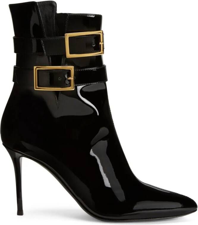 Giuseppe Zanotti Pearlie 105mm leather ankle boots Black