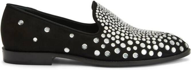 Giuseppe Zanotti Peghasus crystal-embellished loafers Black