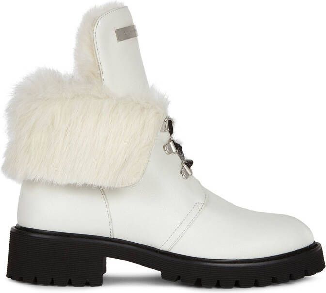 Giuseppe Zanotti Phillis lace-up boots White