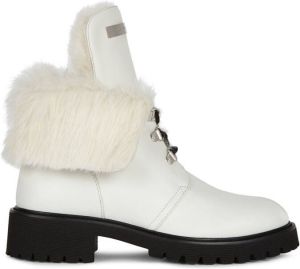 Giuseppe Zanotti Phillis lace-up boots White