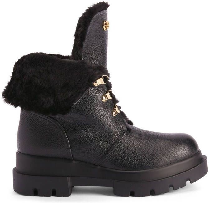 Giuseppe Zanotti Phillis leather ankle boots Black