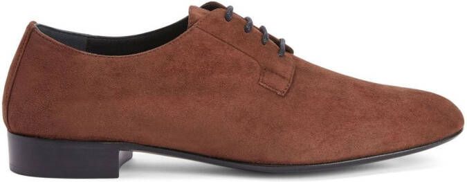 Giuseppe Zanotti Roger suede Derby shoes Brown