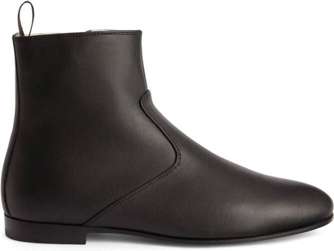 Giuseppe Zanotti Ron leather ankle boots Black