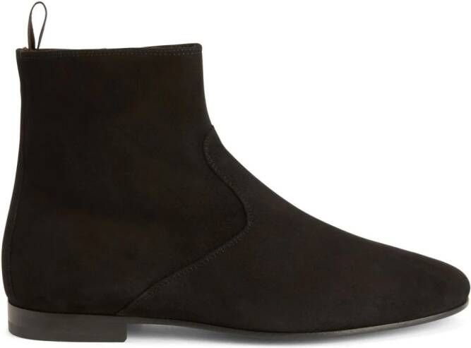 Giuseppe Zanotti Ron suede ankle boots Black