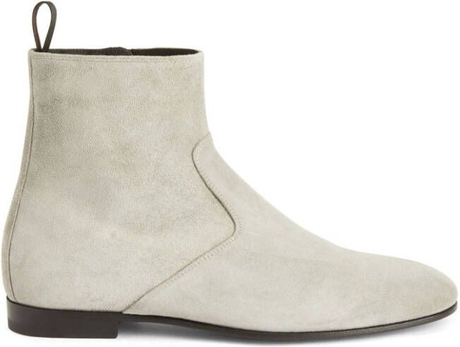 Giuseppe Zanotti Ron suede ankle boots Grey