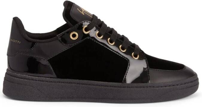 Giuseppe Zanotti round-toe panelled sneakers Black