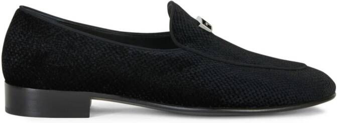 Giuseppe Zanotti Rudolph snakeskin-effect loafers Black