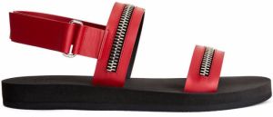Giuseppe Zanotti Saiph zip-embellished sandals Red