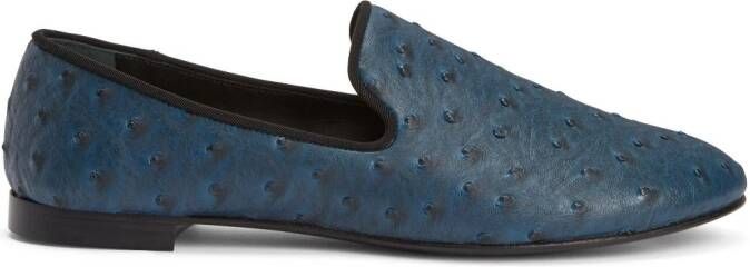 Giuseppe Zanotti Seymour leather loafers Blue