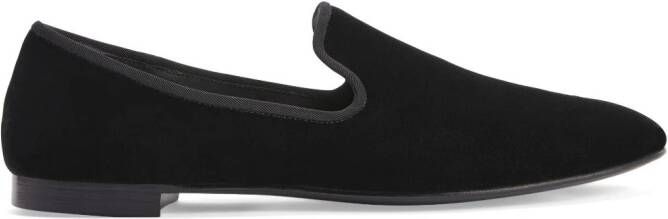 Giuseppe Zanotti Seymour velvet loafers Black