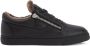 Giuseppe Zanotti shearling-trimmed leather sneakers Black - Thumbnail 1