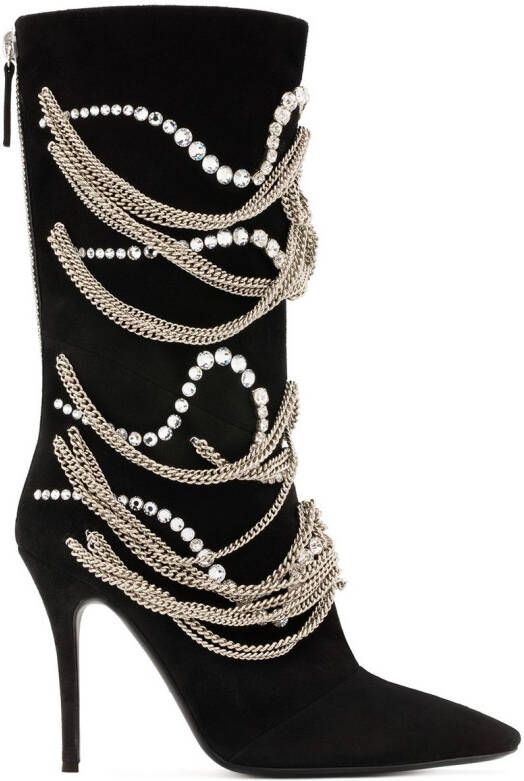 Giuseppe Zanotti Sheena embellished boots Black