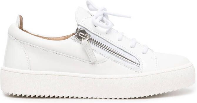 Giuseppe Zanotti side zip sneakers White