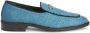 Giuseppe Zanotti snakeskin-effect leather loafers Blue - Thumbnail 1