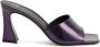 Giuseppe Zanotti Solhene 85mm leather mules Purple - Thumbnail 1