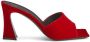 Giuseppe Zanotti Solhene 85mm velvet sandals Red - Thumbnail 1